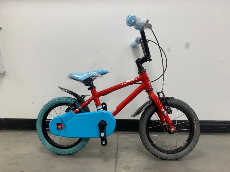 EX DISPLAY Raleigh Pop 14 inch Wheel Kids Bike 2022 in Red
